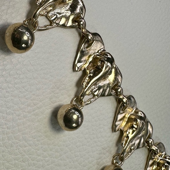 Gold tone belt with elephant and bells lavish sparkling - 1960s - Picture 9 of 12